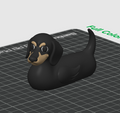Weiner Dog Duck – 3D Printed Rubber Duck Figurine Collectible