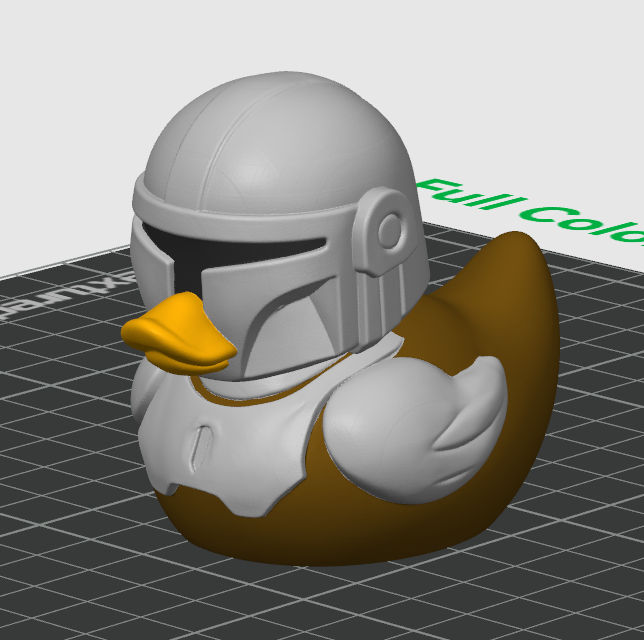 Mandorian Duck – 3D Printed Rubber Duck Figurine Collectible