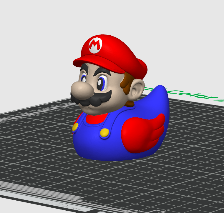 Mario Duck – 3D Printed Rubber Duck Figurine Collectible