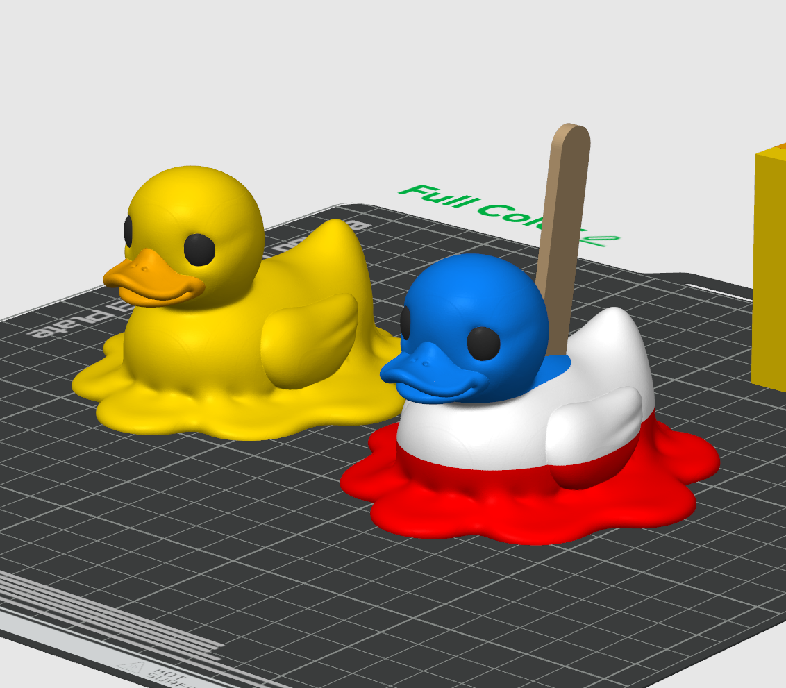 Melting Duck – 3D Printed Rubber Duck Figurine Collectible