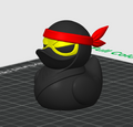 Ninja Duck – 3D Printed Rubber Duck Figurine Collectible