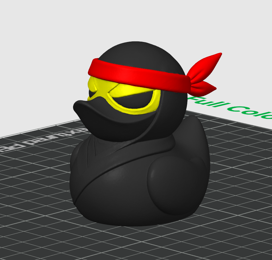 Ninja Duck – 3D Printed Rubber Duck Figurine Collectible