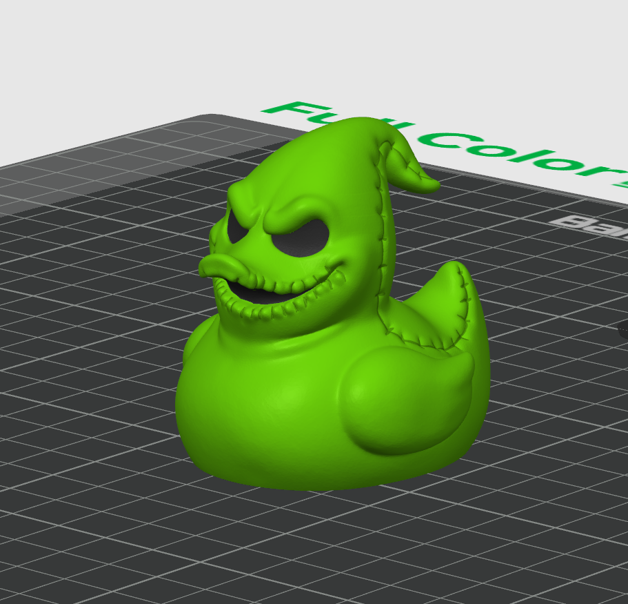 Oogie Boogie Duck – 3D Printed Rubber Duck Figurine Collectible