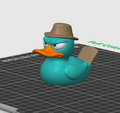 Perry Duck – 3D Printed Rubber Duck Figurine Collectible