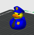 Police Officer Duck – 3D Printed Rubber Duck Figurine Collectible