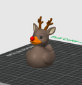 Rudolph Duck – 3D Printed Rubber Duck Figurine Collectible