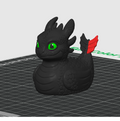Toothless Duck – 3D Printed Rubber Duck Figurine Collectible