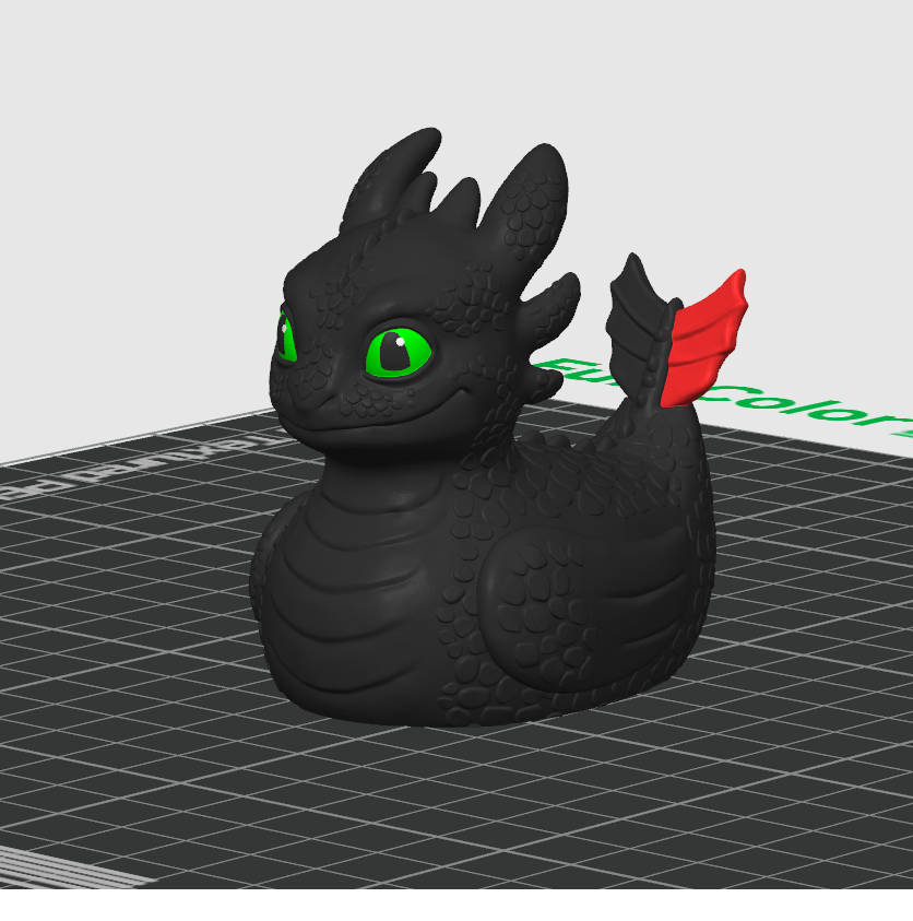Toothless Duck – 3D Printed Rubber Duck Figurine Collectible