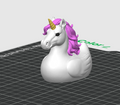 Unicorn Duck – 3D Printed Rubber Duck Figurine Collectible