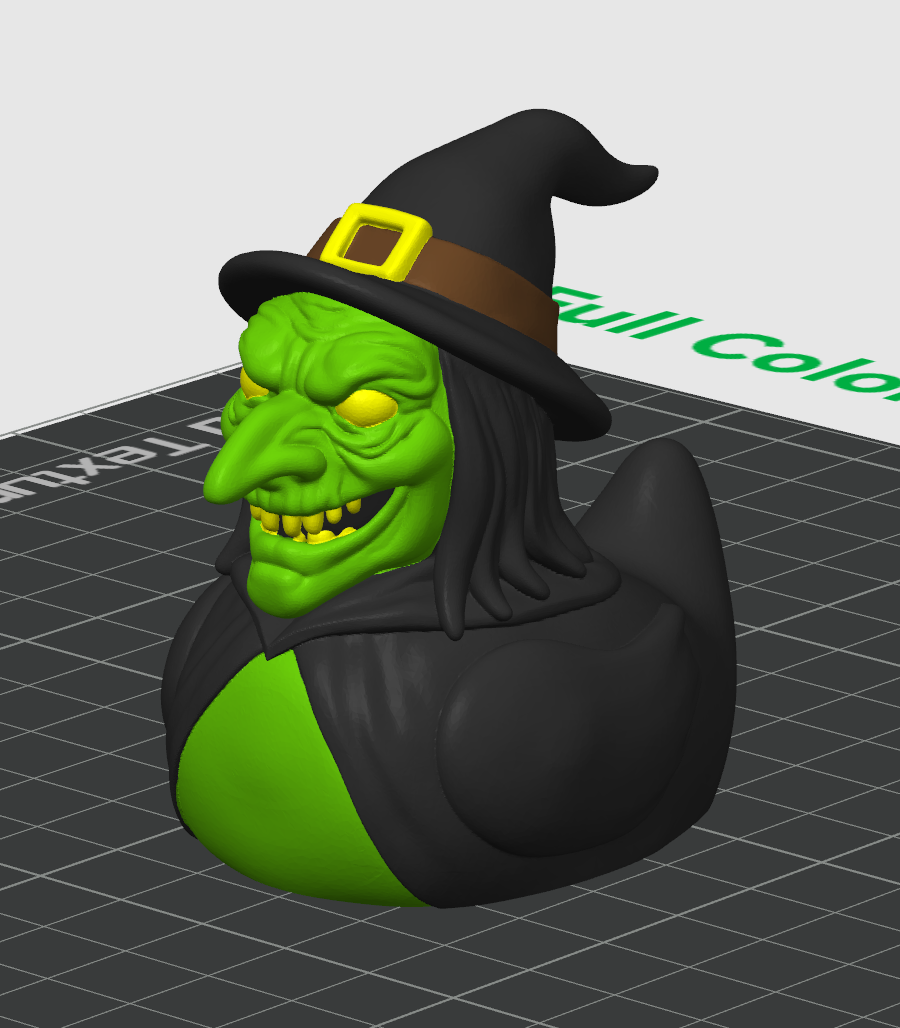 Witch Duck – 3D Printed Rubber Duck Figurine Collectible