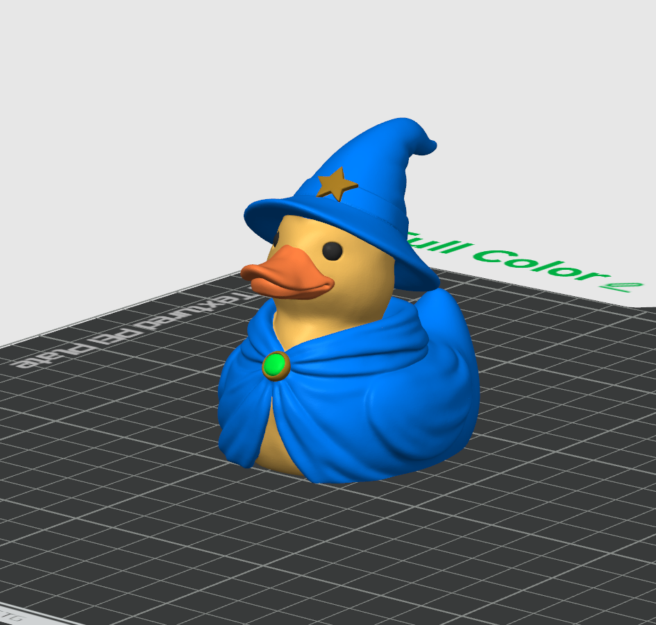 Wizard Duck – 3D Printed Rubber Duck Figurine Collectible