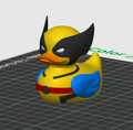 Wolverine Duck – 3D Printed Rubber Duck Figurine Collectible