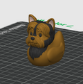 Yorkie Duck – 3D Printed Rubber Duck Figurine Collectible