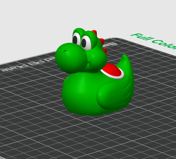 Yoshi Duck – 3D Printed Rubber Duck Figurine Collectible